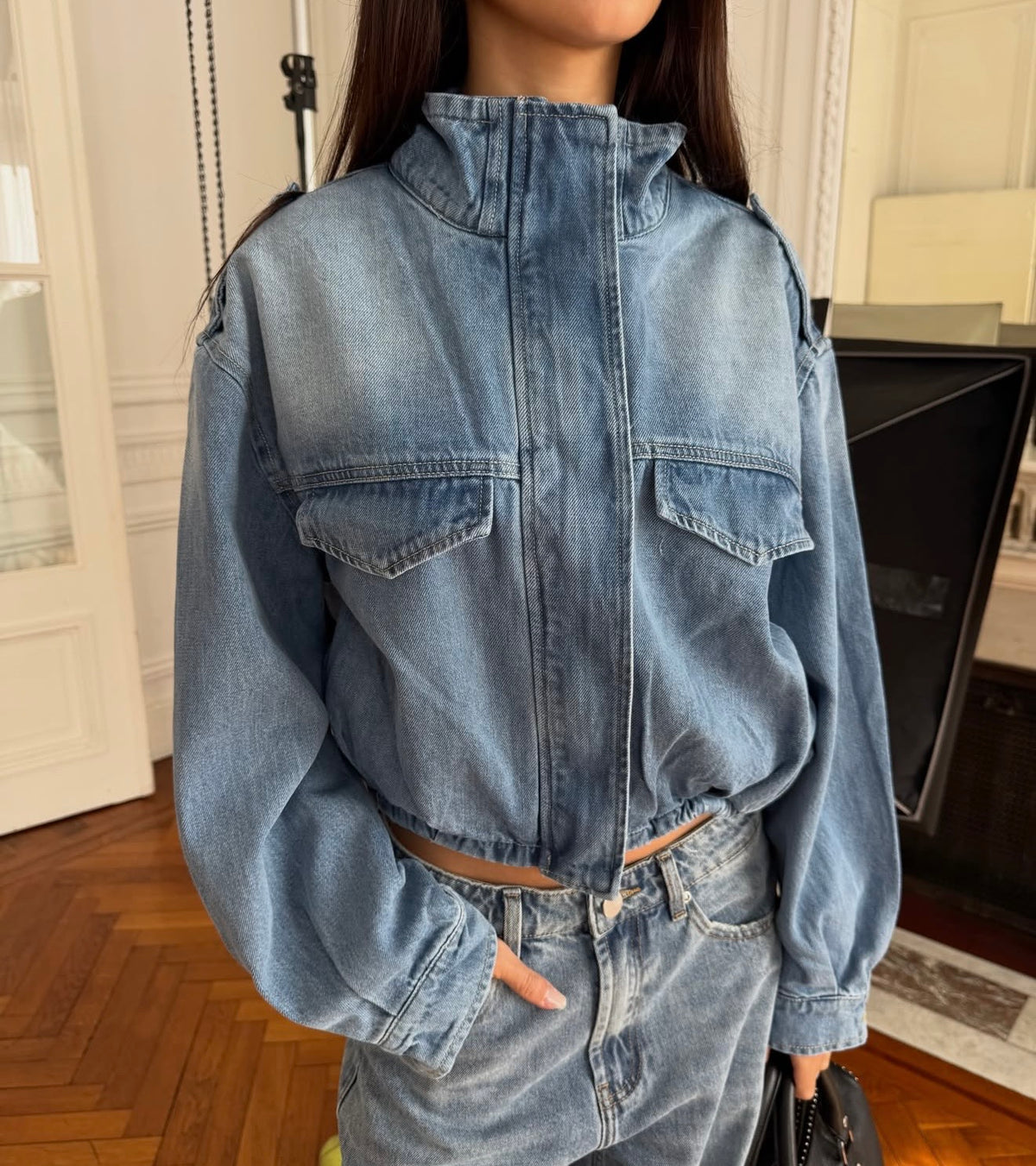 Campera Jean Indie Celeste