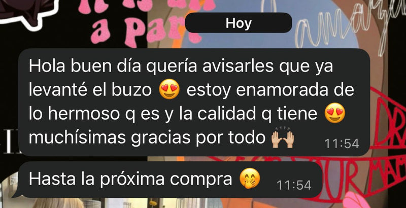Estoy enamorada de la calidad