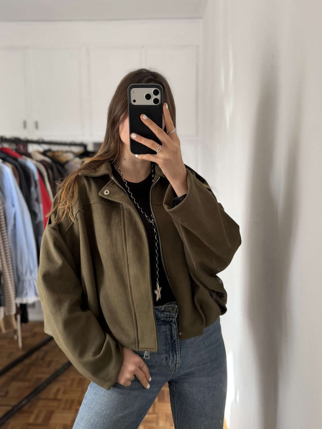 Campera Bomber Manila Verde