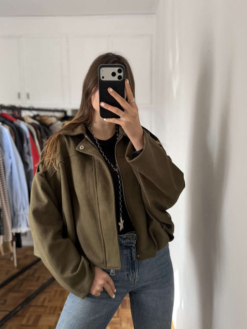 Campera Bomber Manila Verde