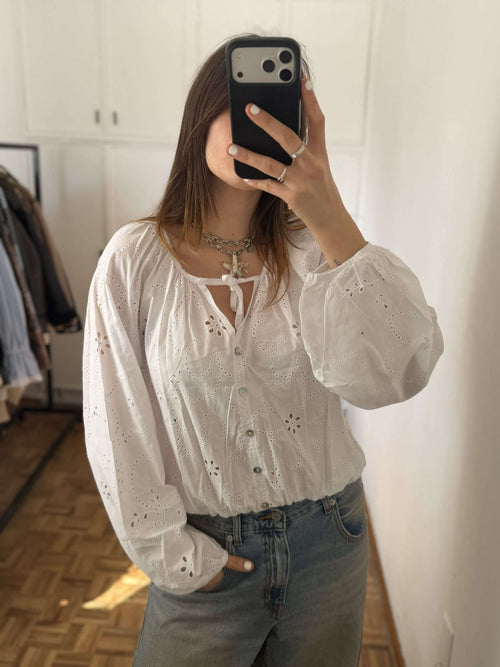Blusa Broderie