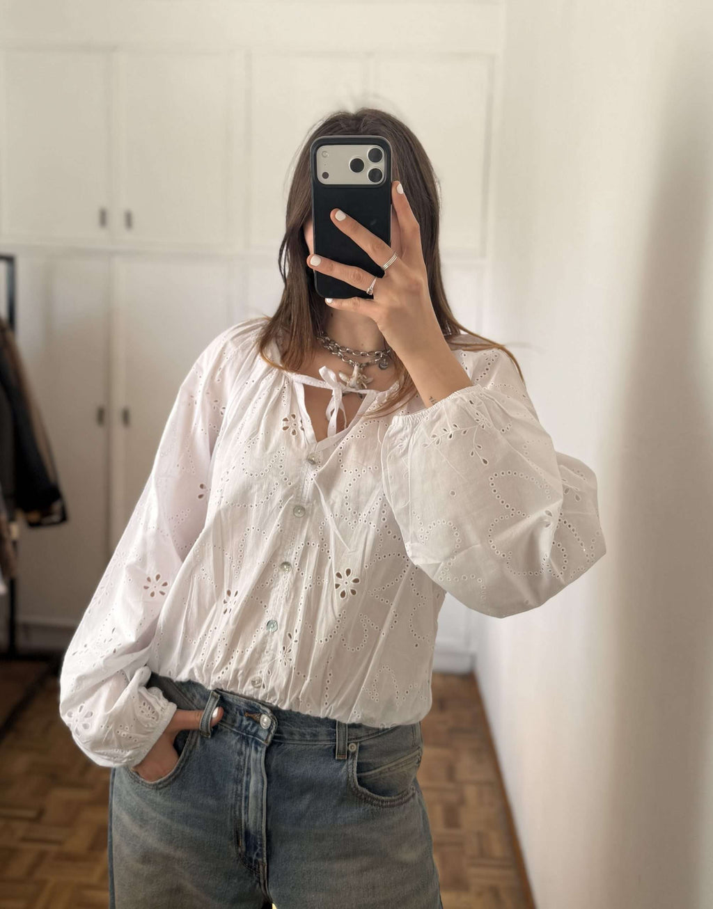 Blusa Broderie