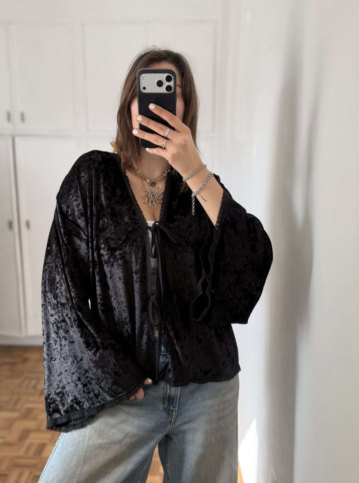 Blusa Velvet Noir