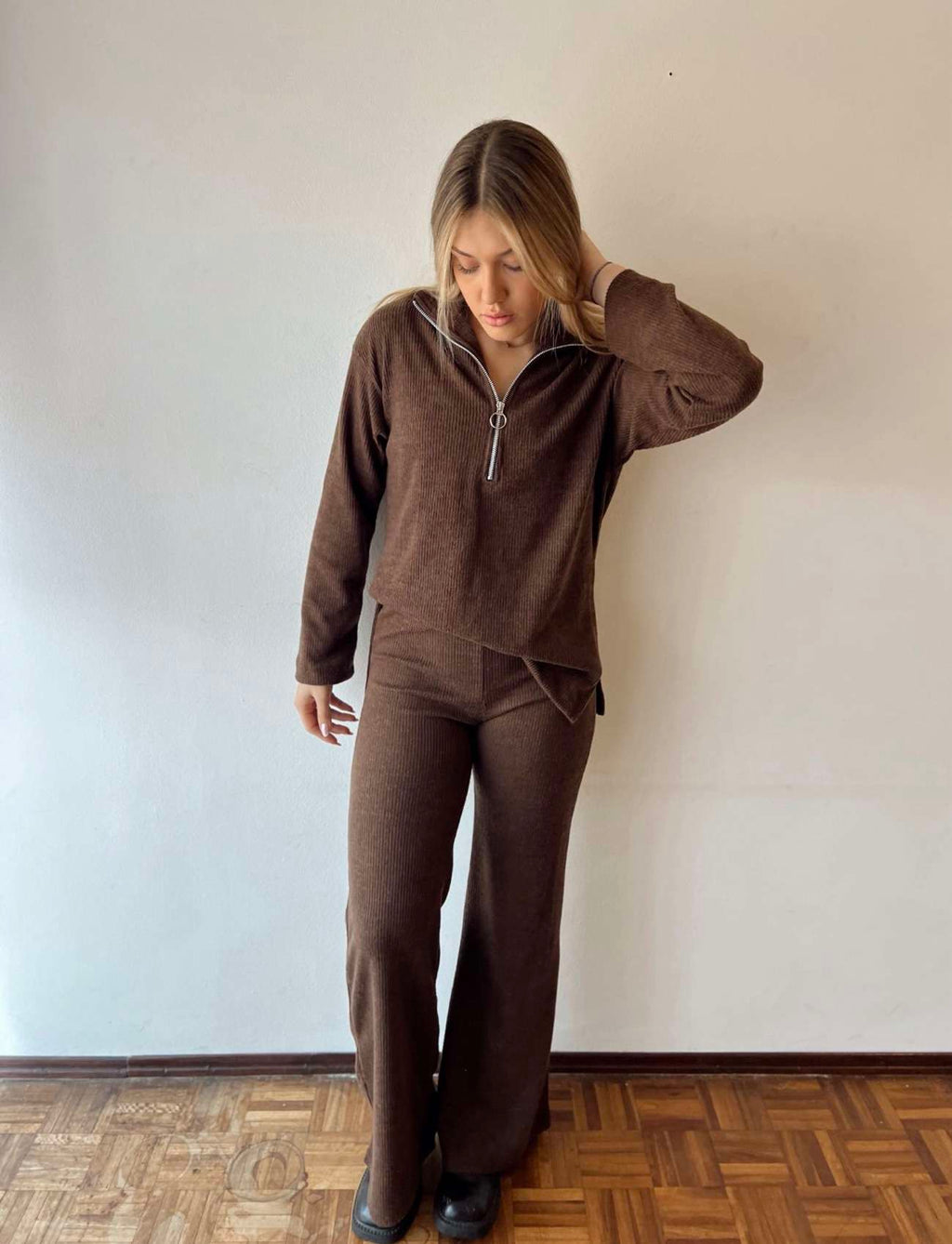 Set Petra Chocolate / Sweater + Pant