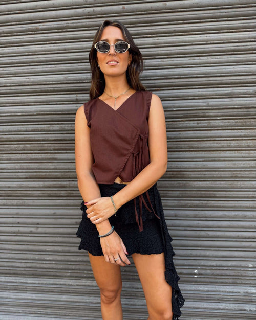 Blusa Alma Chocolate