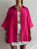 Sobrecamisa Libra Fucsia Muselina Unisex sin cambio