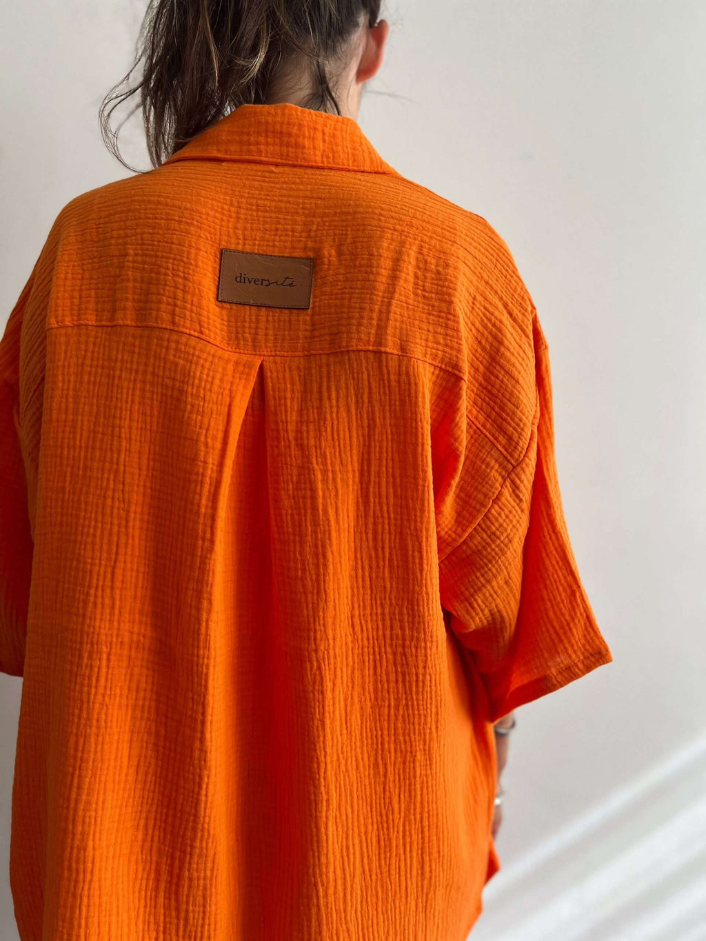 Sobrecamisa Libra Naranja Muselina Unisex sin cambio