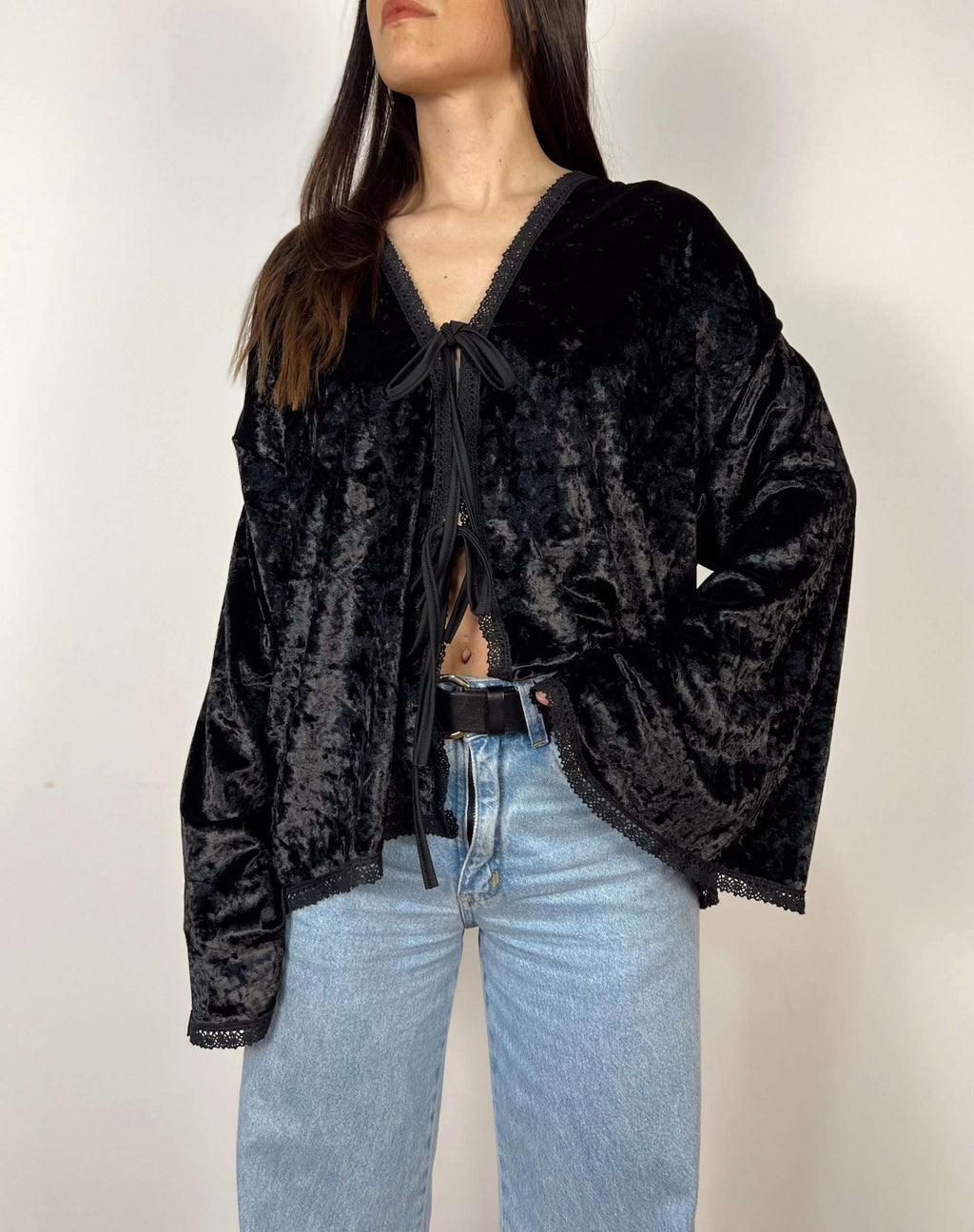 Blusa Velvet Noir