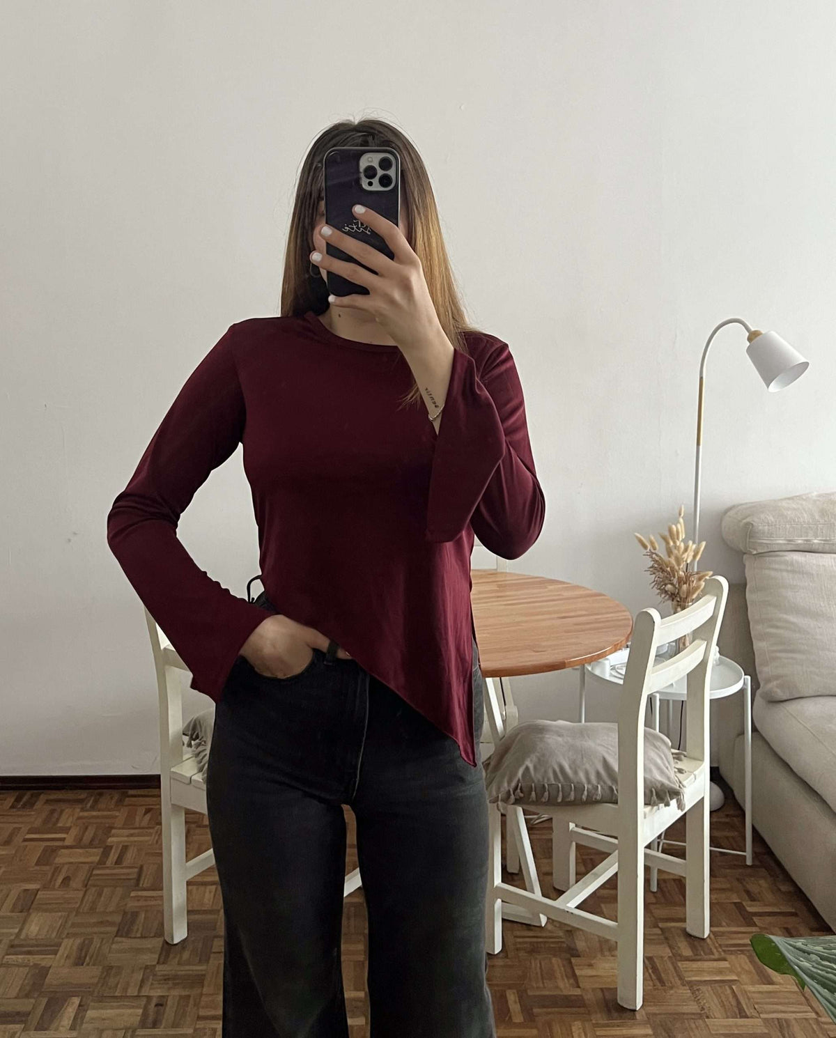 Remera bordó Vera / Sin cambio