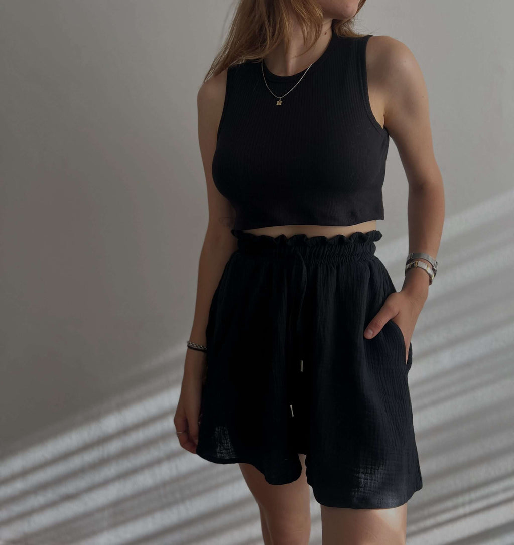 Short Libra Negro sin cambio