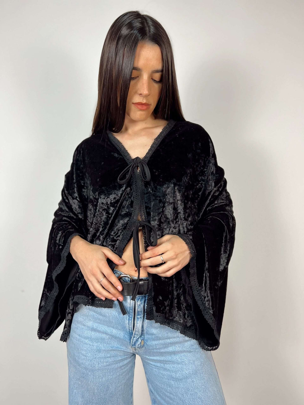 Blusa Velvet Noir