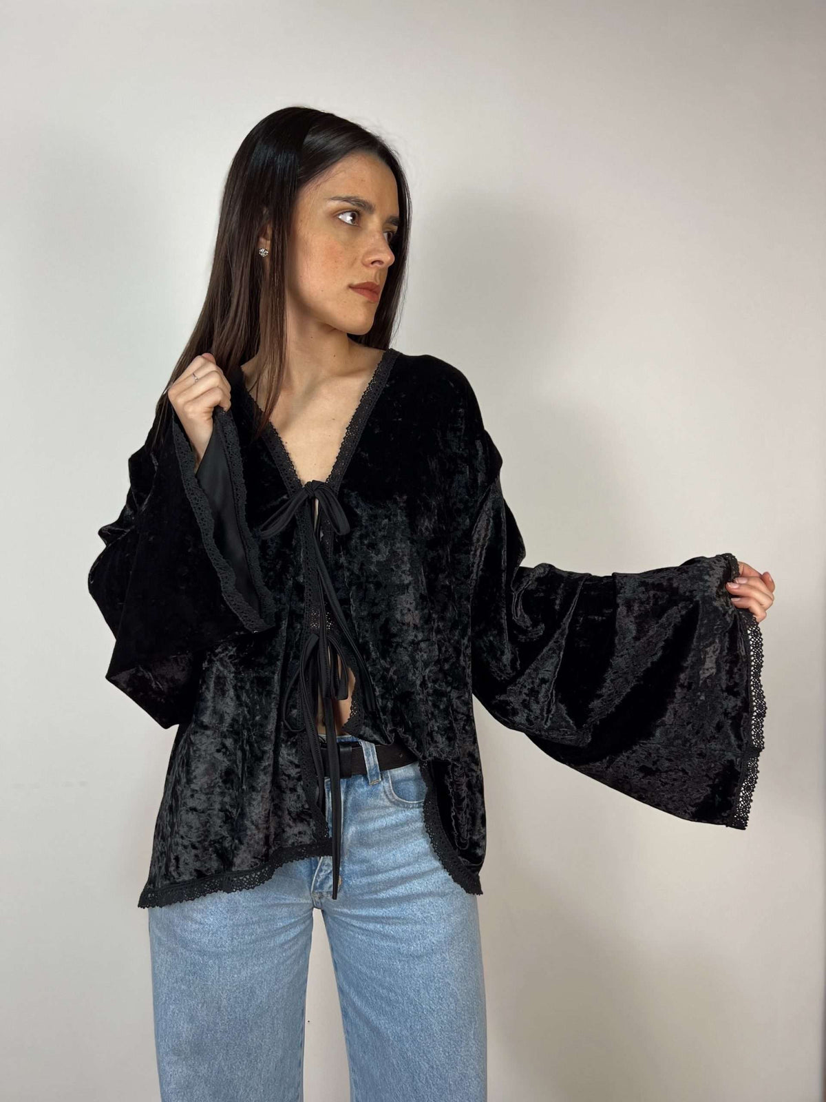 Blusa Velvet Noir