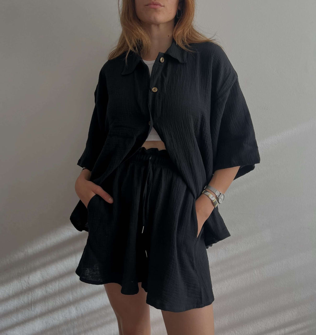 Short Libra Negro sin cambio