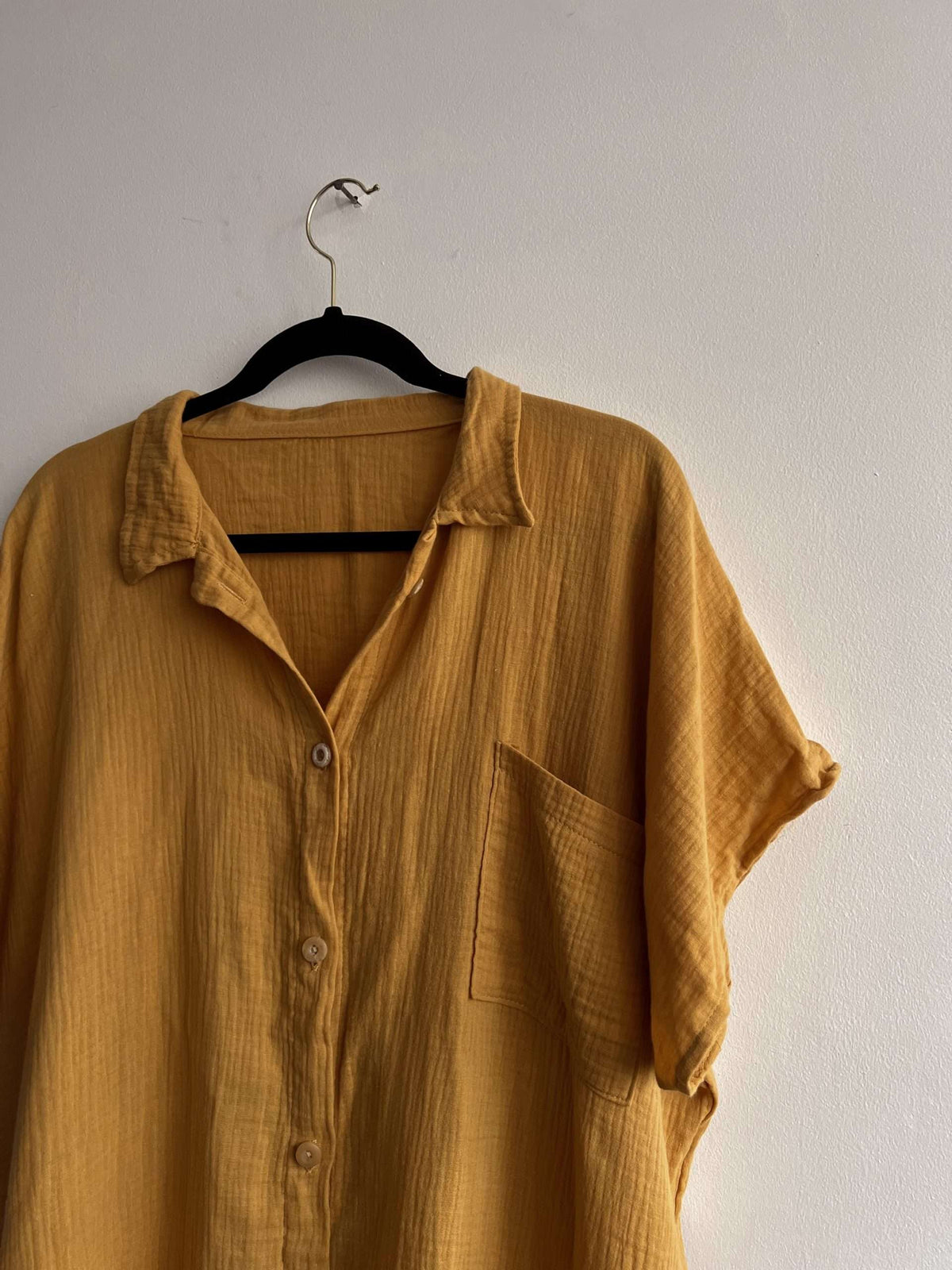 Sobrecamisa Saggi Mostaza Sin Cambio