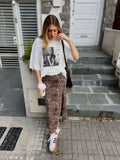 Maxi Pollera Print con tajo