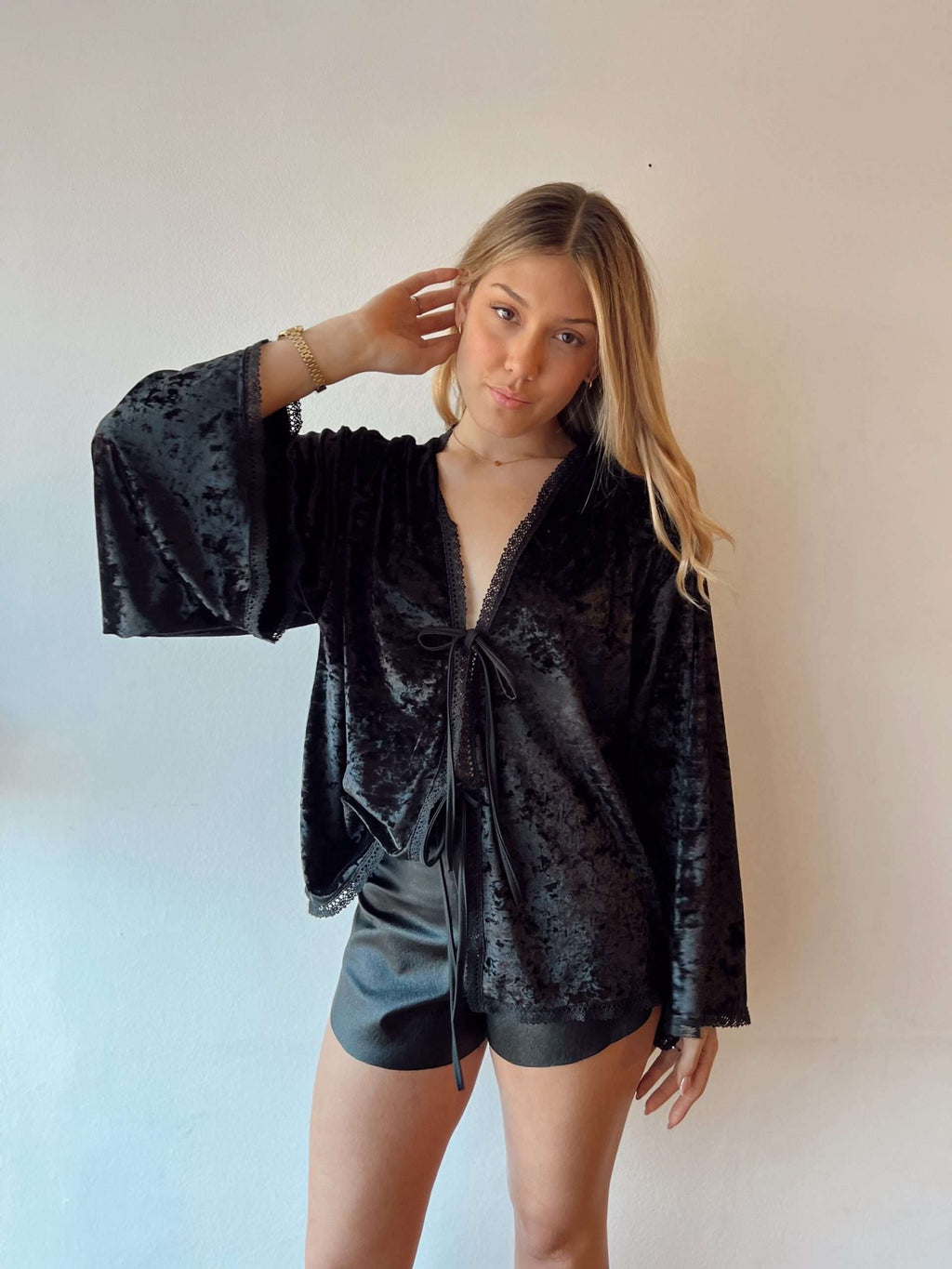 Blusa Velvet Noir